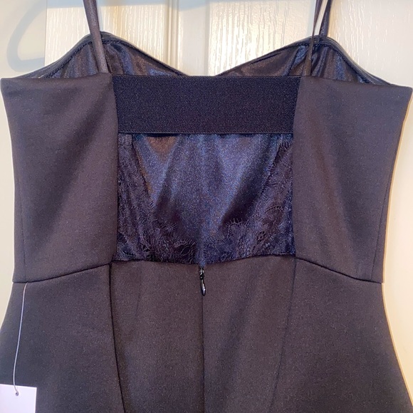 BCBGeneration Black Lace Ruffle Cocktail Dress - Picture 5 of 7